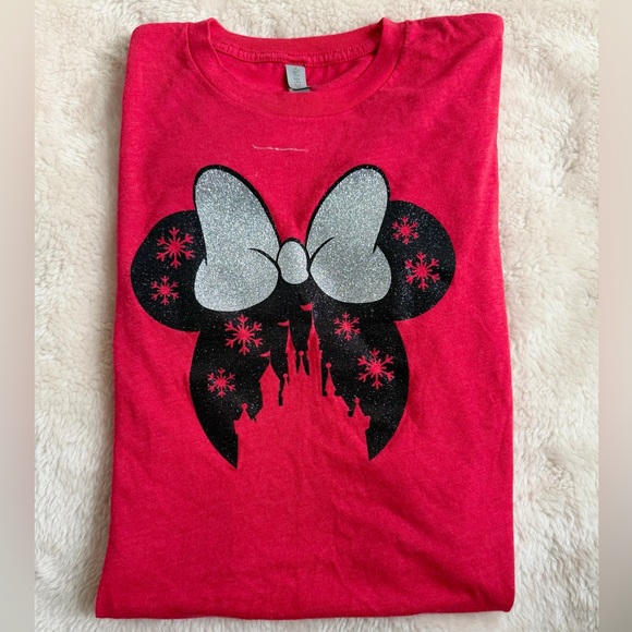Red Minnie Mouse Ear Graphic T-Shirt - Picture 4 of 6